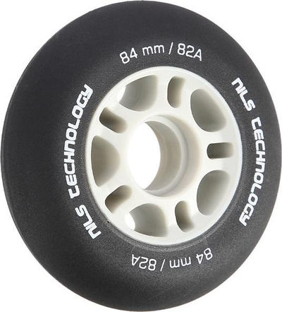 Rrota patinash Nils, set me 4 copë, 84 mm, 82A, të zeza