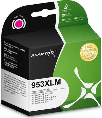 Ngjyrë Asarto për printer HP 953MXN/F6U17AE, 1600 faqe, magenta