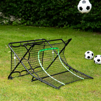 Rebounder futbolli VirtuFit Combi Bumper Kickback, 113 x 106 x 61 cm, jeshil