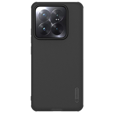 Mbulesë telefoni Nillkin Super Frosted Shield Pro për Xiaomi 14 Pro, që e mbron mirë nga goditjet, me skaje të ngritura, e zezë