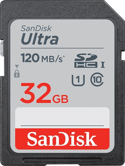 Kartë memorie SanDisk Ultra, 32GB SDHC, UHS-I Class 10