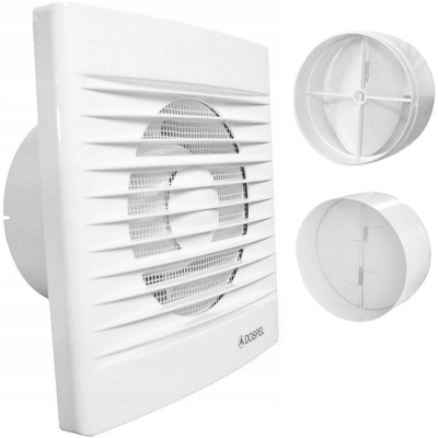 Ventilator për banjo Dospel Styl 100 WC, 100mm, me tajmer, i bardhë
