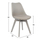 Karrige VEGAS, polipropilen + PU, 48×56×82 cm (HM0033.40), gri