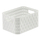 Shportë plastike Rotho, set 3 copë, 9.8 x 18.3 x 13.7 cm, e bardhë