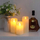 Qiri dekorativ LED Arti Casa Flameless, 7x16 cm, me bateri, ngjyrë krem