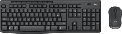 Сет тастатура и глушец Logitech MK370 Combo for Business, без кабел, Bluetooth, црн
