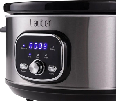 Tenxhere gatimi e ngadaltë Lauben Slow Cooker 3500SB, 3.5L, 200W, inox e zezë