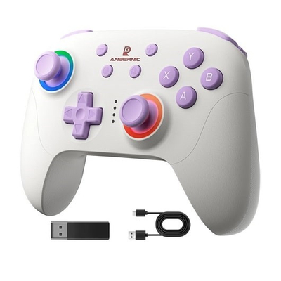 Gamepad ANBERNIC RG P01, i rehatshem, me kabëll, i bardhë
