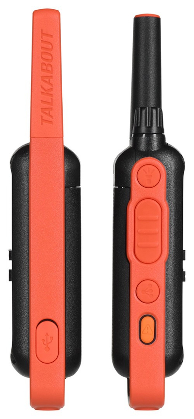 Radiolidhje Motorola TLKR T82, diapazon deri 10 km, 2 copë, e zezë