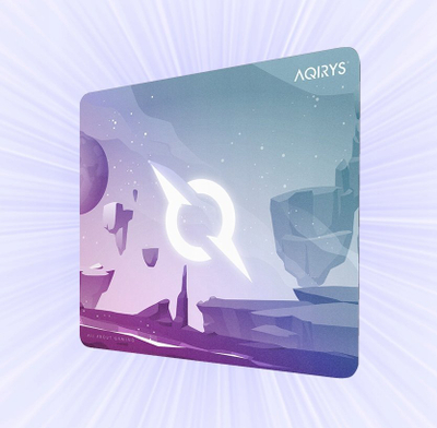 Mousepad AQIRYS Gravity Medium, 450 x 400 x 4 mm, multikolor