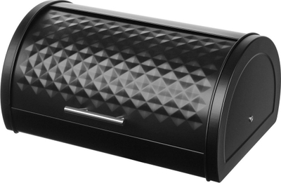 Kuti buke Brunbeste Bread Bin 1630, çelik inox, kapak rrotullues, e zezë