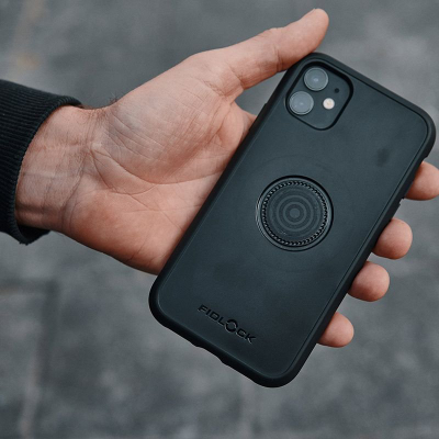 Mbulesë telefoni Fidlock Vacuum Phone Case, me montim magnetik, TPU mbrojtës, e zezë