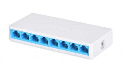 Switch rrjeti Mercusys MS108, 8 porta, 10/100 Mbps, i bardhë