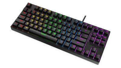 Tastierë gaming Krux Atax RGB TKL, Outemu Brown, e zezë