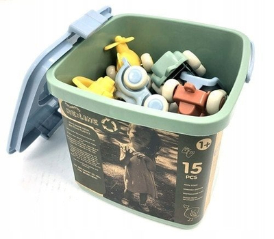Сет играчки Viking Toys Viking RE LINE, 15 возила, повеќебојни