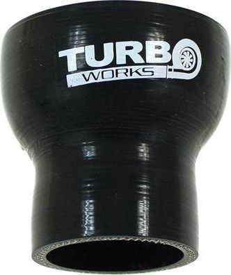Reduktor drejt silikoni TurboWorks G Pro, 57mm në 63mm, i zi