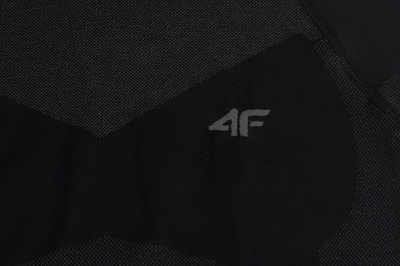 Bluzë termike 4F 4FAW23USEAM103, Slim Fit, me mëngë të gjata, e zezë