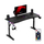 Tavolinë gaming Huzaro Hero 3.6 RGB, 140cm, me ndriçim RGB, e zezë