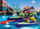 Set lodër Playmobil Tactical Multi Terrain Quad 71147, makinë policie që kthehet, me raketa