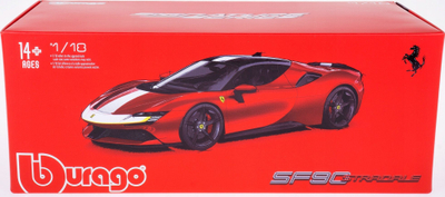 Model makine Bburago Ferrari SF90 Stradale, shkallë 1:18, e kuqe