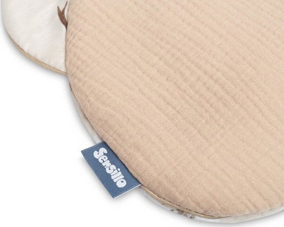 Set jorgan dhe jastëk për karrocë Muslin Grove, muslin pambuku, kafe