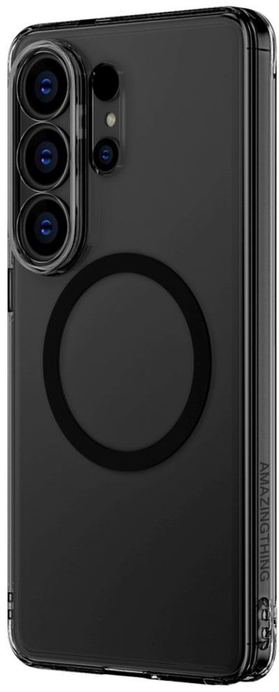 Mbështjellësi Amazingthing Minimal Mag Lens Case për Samsung Galaxy S26 Ultra, MagSafe, i zi