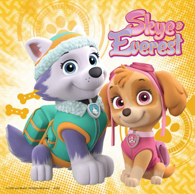 Puzzle Ravensburger Paw Patrol Sky&Everest (080083), 3 x 49 elemente