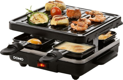Grill raclette Domo DO9147G, 4 persona, 800W, i zi