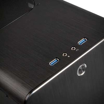 Kasë Raijintek Metis Plus, e zezë, Micro Tower