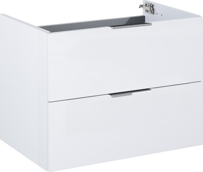 Komodë banjo Aquaform Frame, 60 cm, 2 sirtarë, e bardhë me sipërfaqe gri e errët