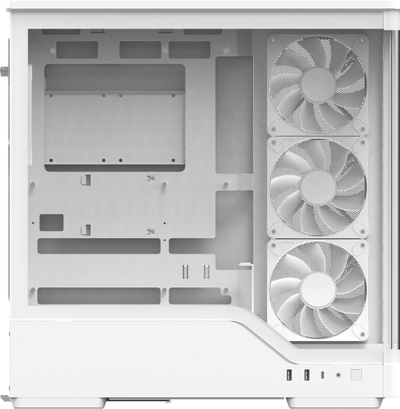 Kabinet kompjutri Aerocool P500A Mid Tower, ATX, xham i kalit, i bardhë