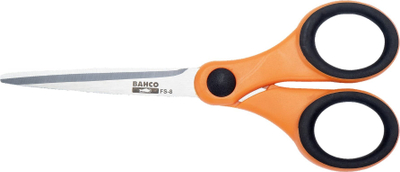 Gërshërë kopshti Bahco FS 8, 16.5cm, tehe çeliku, portokalli