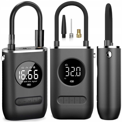 Портабилен безжичен компресор Baseus, 10.3 bar, батерија 4000mAh, со рачна лампа