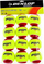 Topa tenisi Dunlop Sport Stage 3 Transition, set me 12 copë, për kalamaj, të verdhë me të kuqe