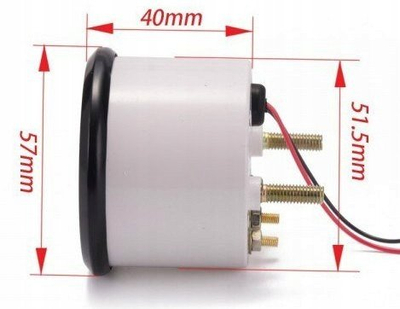 Set treguesash KET 3 në 1, 52mm, voltmetër temperaturë uji presion vaji, VDO look, i zi