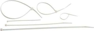 Lidhëse kabllosh pa markë, 300x3.6mm, 100 copë, të bardha