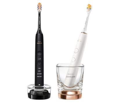 Furçë dhëmbësh elektrike Philips Sonicare 9000 DiamondClean HX9914/69, sonike, 2 koka, e bardhë