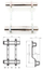 Manifold ngrohjeje SiGMA Li RM-4, bronz i nikluar, 209x325x87 mm