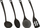 Set aksesorësh kuzhine 5five Simply Smart, 4 copë, najlon, i zi