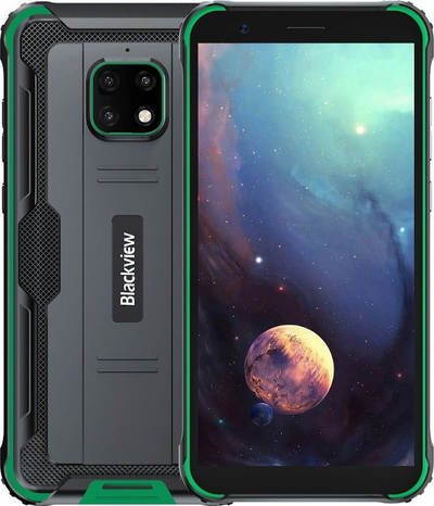 Celular Blackview BV4900, 5.7", 3 GB RAM, 32GB, Dual SIM, i zi/i gjelbër