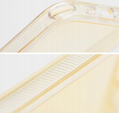 Mbrojtëse telefoni Matrix Clear Case për Samsung A05s, TPU i butë, transparente, e verdhë