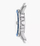Orë për meshkuj Fossil FS6029 Blue, e argjendtë
