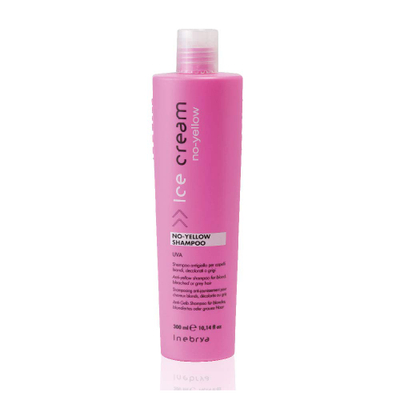 Shampo për flokë të ngjyrosur Inebrya Ice Cream No-Yellow, 300 ml