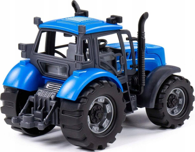 Traktor lodër Polesie Progres 91215, me mekanizëm inertial, plastik, blu