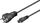 Kabllo rryme MicroConnect PowerCord DK në C5, 1m, i zi