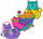 Ngjitëse vinili Ooly Stickiville Silly Kitties, set 4 copë, që s’i hyn uji, shumëngjyrëshe