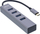 HUB USB InLine USB 3.2 Gen1 Type C, 4x USB A 5Gbps, OTG, metalik argjendi