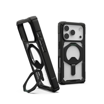 Maskë URBAN ARMOR GEAR Plasma XTE për iPhone 17 Pro, me kickstand, MagSafe, transparente