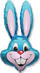 Balon folie Flexmetal Super Shape lepurush, 90 x 58 cm, blu