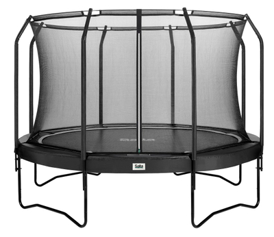 Trampolinë kopshti Salta Premium Black Edition, rrjetë e brendshme, 396 cm 13 FT, e zezë